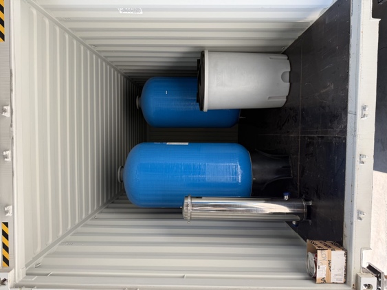 Vue intérieure — cuves de filtration